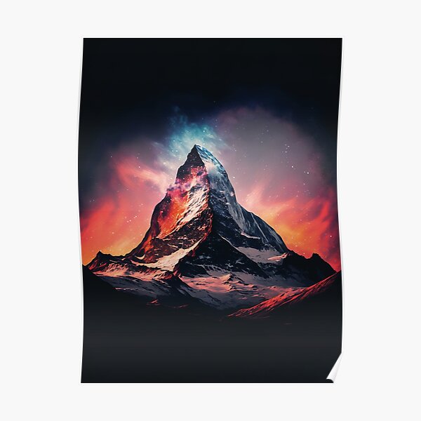 Matterhorn popart Poster