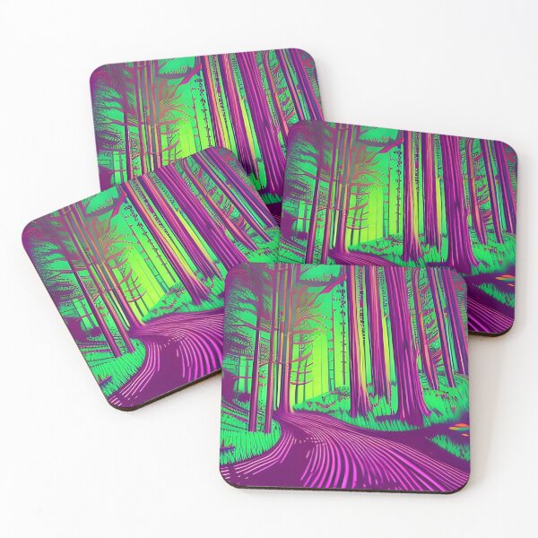 Item preview, Neon Psychedelic Forest designed and sold by brandway.