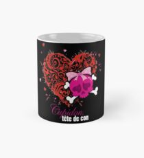 Taza Cupidon, tête de estaf