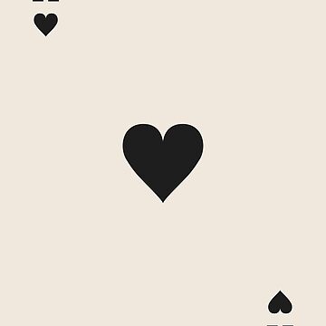 Artwork thumbnail, Lucky Ace of Hearts Black and White by enricadenicola