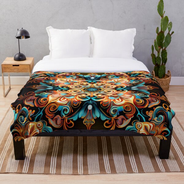 Item preview, Dazzling Grand Maximalist Pattern Digital Painting designed and sold by CodeAndColors.