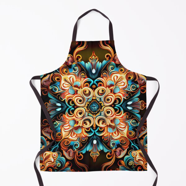 Item preview, Dazzling Grand Maximalist Pattern Digital Painting designed and sold by CodeAndColors.