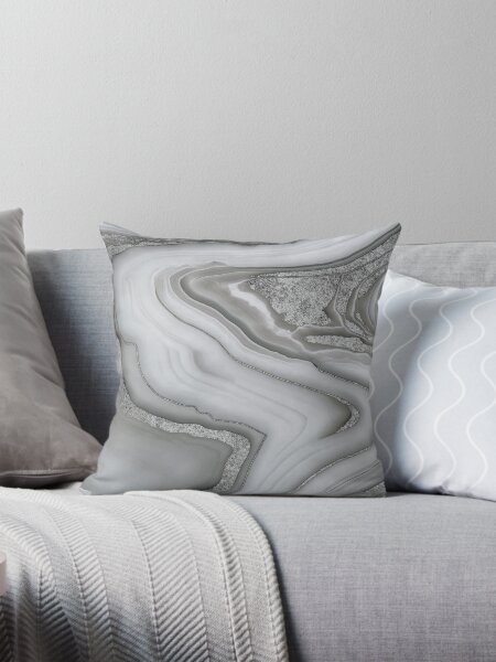 Item preview, Silver Grey Marble Elegant Luxury Texture designed and sold by artsandsoul.