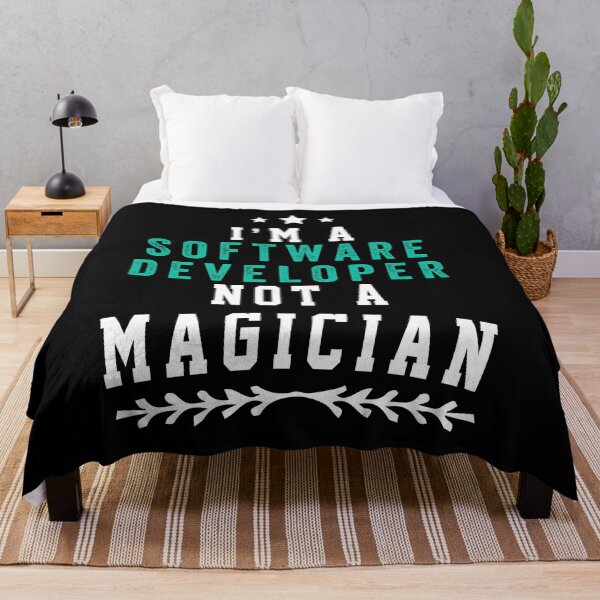 Item preview, I'M A Software developer NOT A MAGICIAN designed and sold by ZEDSOU ⭐⭐⭐⭐⭐.