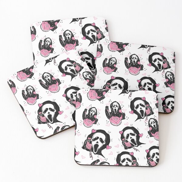 Item preview, Ghost Scream pastel goth pink pattern, pink Halloween  designed and sold by Spooky Witch Dream.