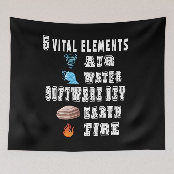 Item preview, Software developer 5 VITAL ELEMENTS  designed and sold by ZEDSOU ⭐⭐⭐⭐⭐.