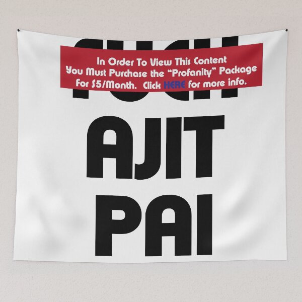 Item preview, Censored Ajit Pai designed and sold by leftpointshirts.