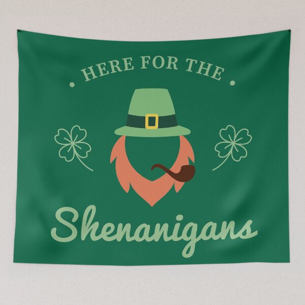 Item preview, Here For The Shenanigans - Beard Leprechaun designed and sold by meliseflores.