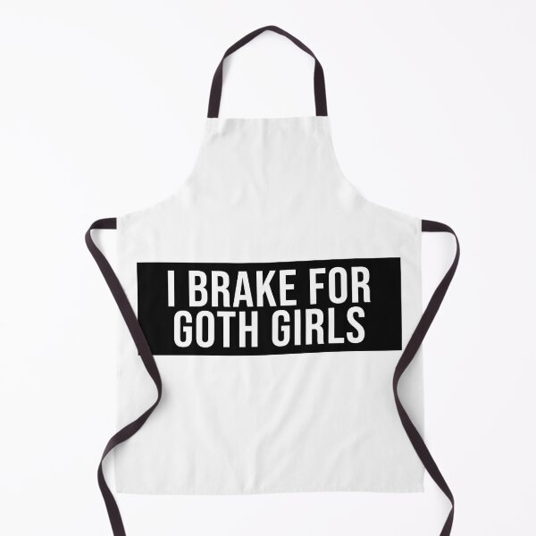 Item preview, I brake for goth girls - Funny "I Brake For Goth Girls" window decal BUMPER STICKER designed and sold by SkiMountain.