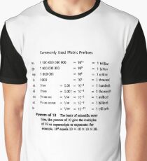 General Physics Metric Prefixes, #generalphysics, #metricprefixes, #general, #physics, #metric, #prefixes, #prefix Graphic T-Shirt