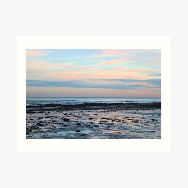 Winter sunset Art Print