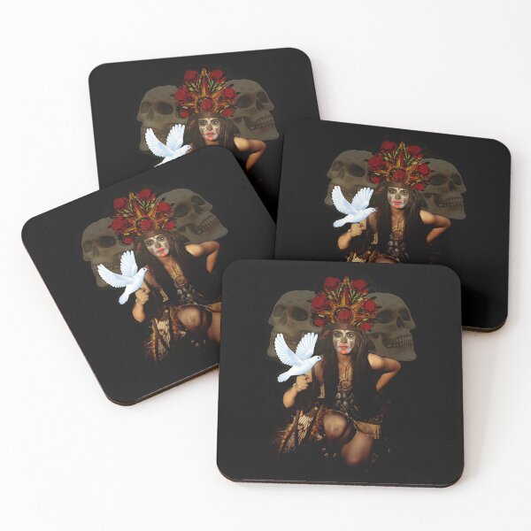 Item preview, holy death with white dove art designed and sold by MarceloHowe.