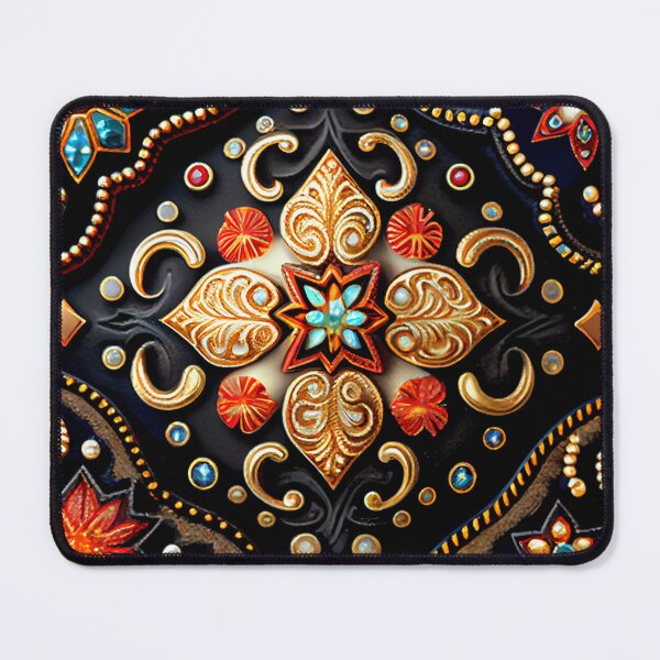 Item preview, Bejeweled Country Pattern Digital Painting designed and sold by CodeAndColors.