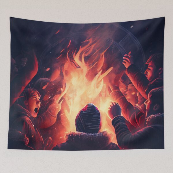 Item preview, Uniting in a Blaze of Cheer Digital Painting designed and sold by CodeAndColors.