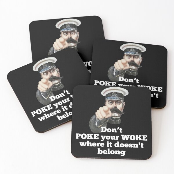 Item preview, Don't Poke your Woke, unwoke,antiwoke, un-woke designed and sold by enigma3a.