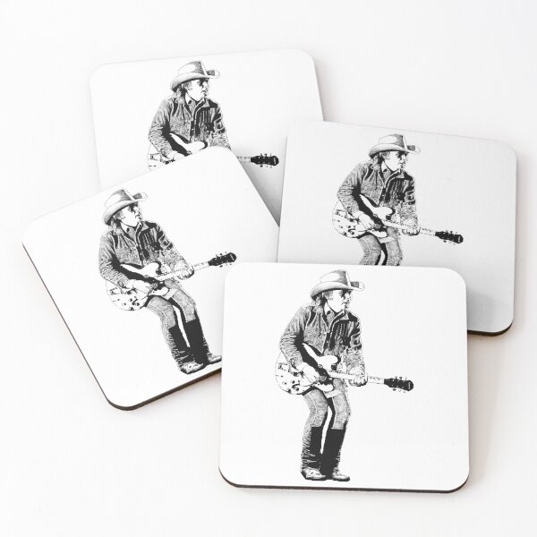 Item preview, Black and White Dwight Yoakam Cowboy Style T Shirt designed and sold by LuyLuong.