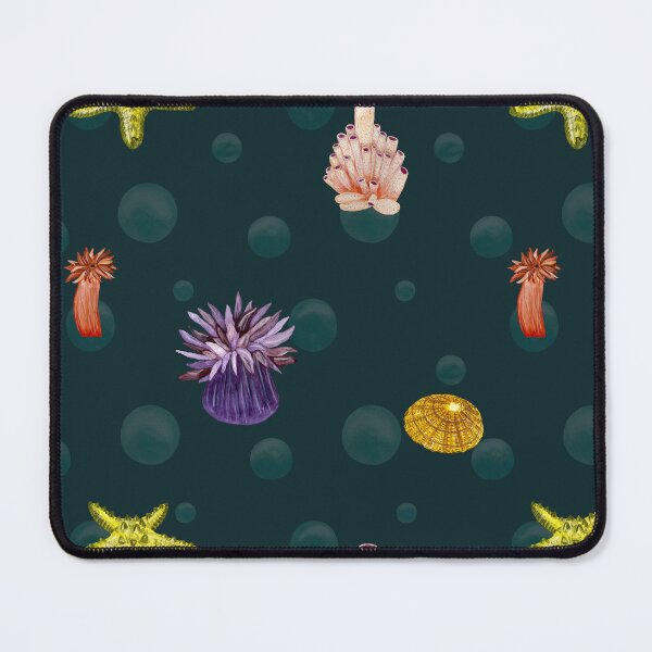 Item preview, Water plant seashell sea ocean pattern watercolor designed and sold by Yana Mustafina | Boho Soulful Designs.