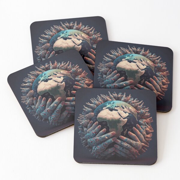 Item preview, A lot of hands holding planet Earth designed and sold by Dudilis.