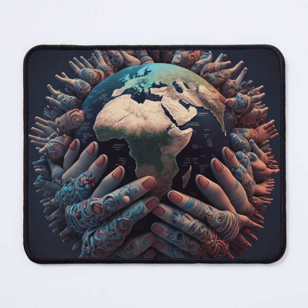 Item preview, A lot of hands holding planet Earth designed and sold by Dudilis.