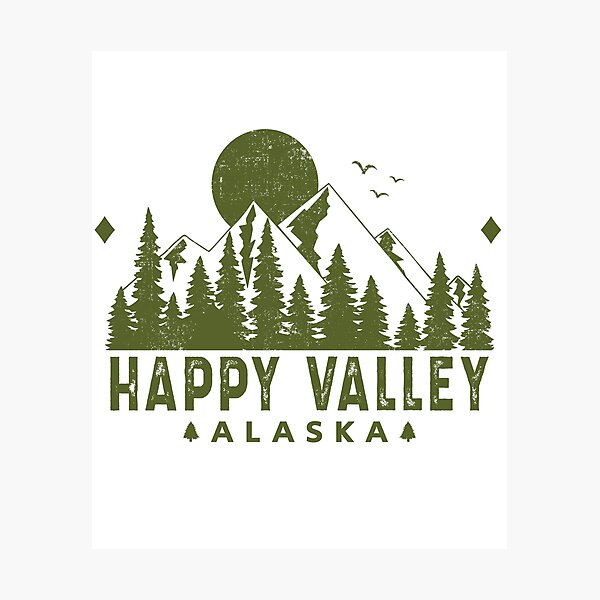 Item preview, Happy Valley Alaska Mountain Souvenir designed and sold by Home-Spirit.