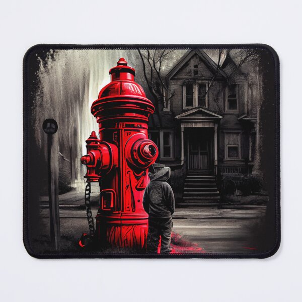 Item preview, The Power of Red Leverage and Hydrant in Tones Digital Painting designed and sold by CodeAndColors.