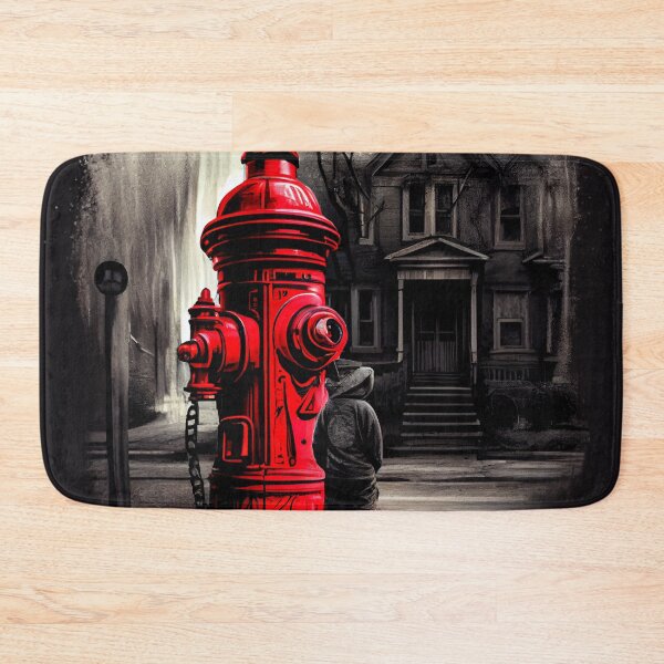 Item preview, The Power of Red Leverage and Hydrant in Tones Digital Painting designed and sold by CodeAndColors.