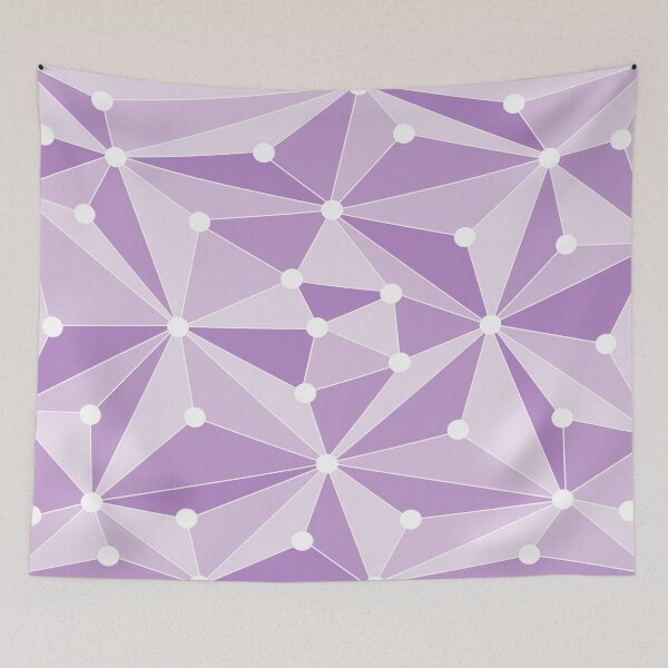 Item preview, Abstract geometric pattern - purple designed and sold by K.S ART.