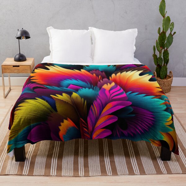 Item preview, Vibrant Furry Latin Pattern Digital Painting designed and sold by CodeAndColors.