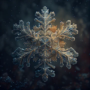 Vorschaubild zum Design Glittering Grit A Snowflakes Synonym Digital Painting von CodeAndColors