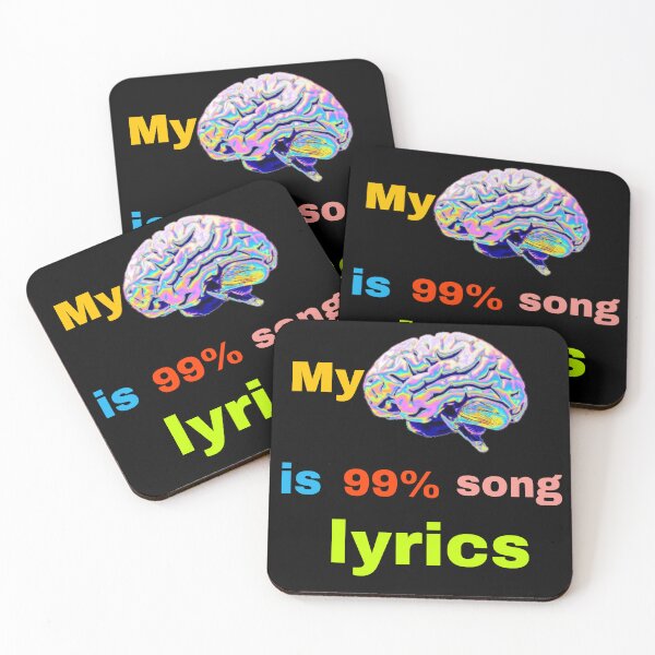 Item preview, amante de la música: mi cerebro es 99% letra de la canción designed and sold by Hight-low-view.