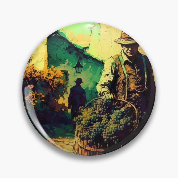 Item preview, Van Gogh Style Wine Art Grapes Harvest  designed and sold by Alper Billik.