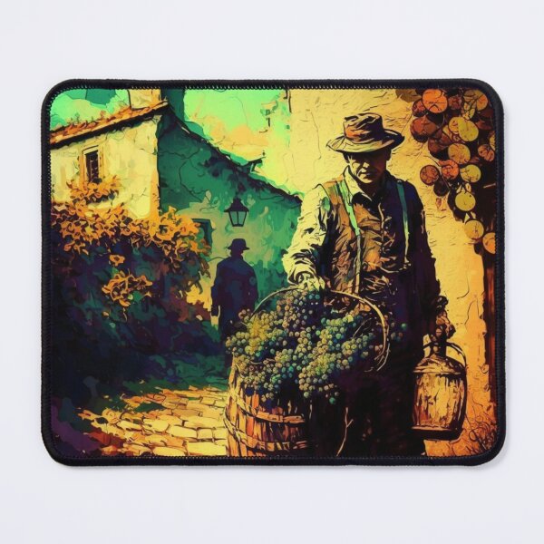 Item preview, Van Gogh Style Wine Art Grapes Harvest designed and sold by SOMM DIGI ART .