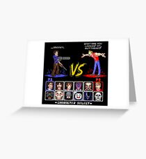 Super 80's Good Vs. Evil 2! Greeting Card