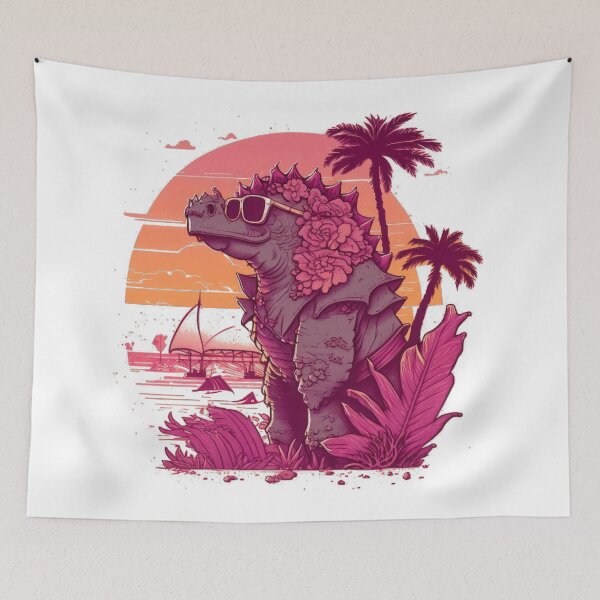 Item preview, Happy summer dinosaur designed and sold by obstinator.