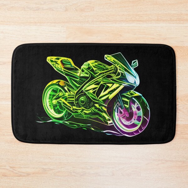 Item preview, Cyberpunk Neon Futuristic Superbike designed and sold by beluxe.