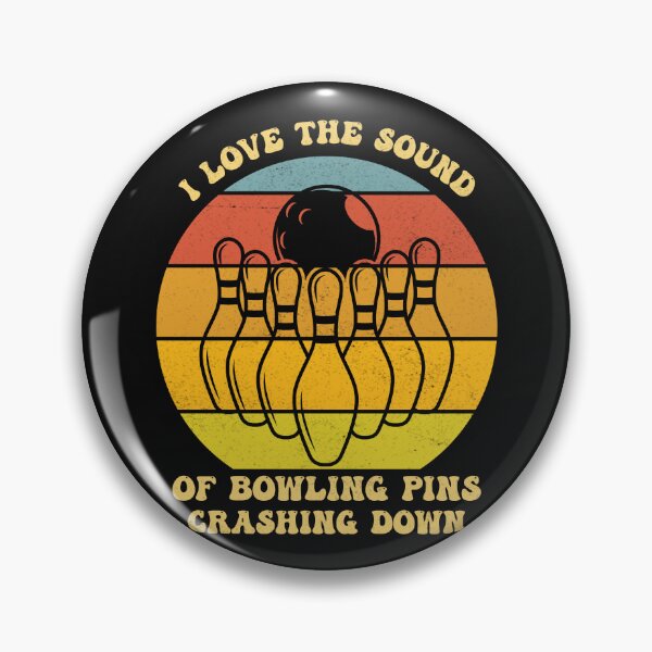 Item preview, Retro I Love The Sound Of Bowling Pins Crashing Down groovy designed and sold by joy4shirt.