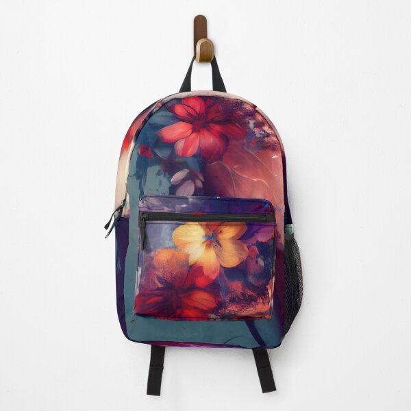 Item preview, A Captivating Portrait: A Vivid Watercolor of a Beautiful Girl with Flowers in Her Hair designed and sold by PosterManiaRo.
