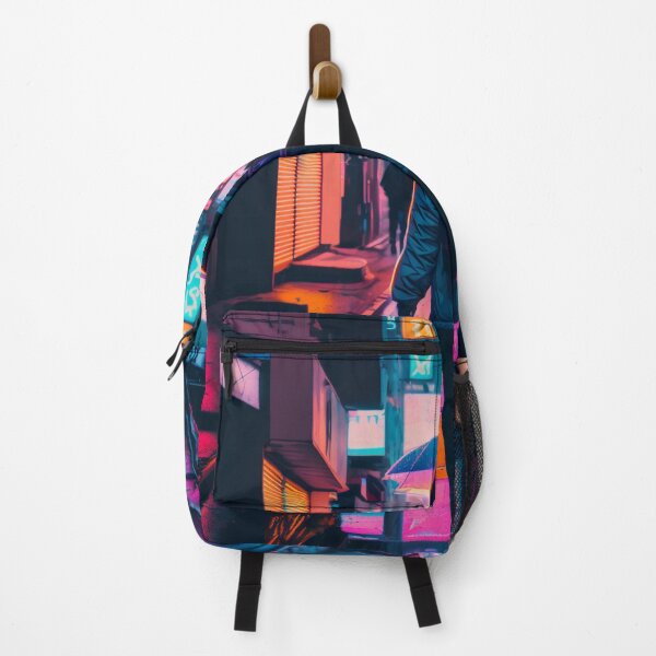 Item preview, Woman walking on Cyberpunk Street designed and sold by Skayne.