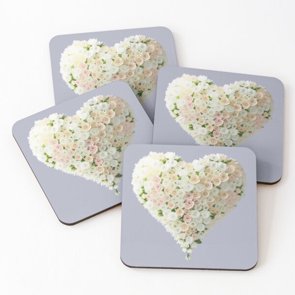 Artikelvorschau, White Bouquet Heart entworfen und verkauft von Digiheart.