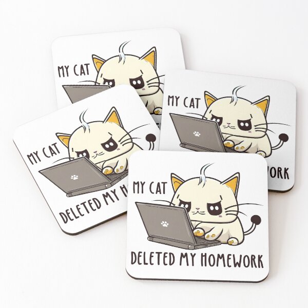 Item preview, My Cat Deleted My Homework designed and sold by madeynjapan.