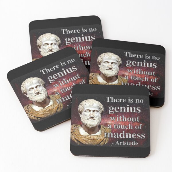 Item preview, There is No Genius Without a Touch of Madness - Aristotle Quote designed and sold by SolarCross.