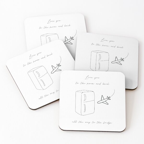 Item preview, Love you to the moon and back, all the way to the fridge designed and sold by Marry-me.