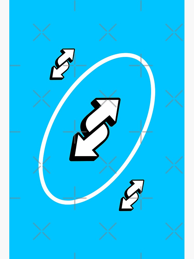 UNO Reverse card - Yellow | Art Board Print