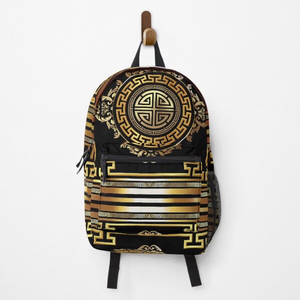Item preview, Greek Key Large Black and Gold designed and sold by Yiorgos Designs.