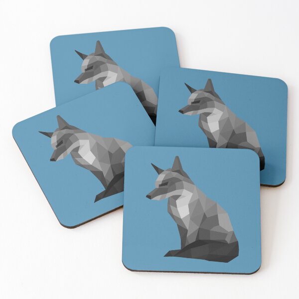 Item preview, Geometric Fox in Black and White designed and sold by shaldesign.