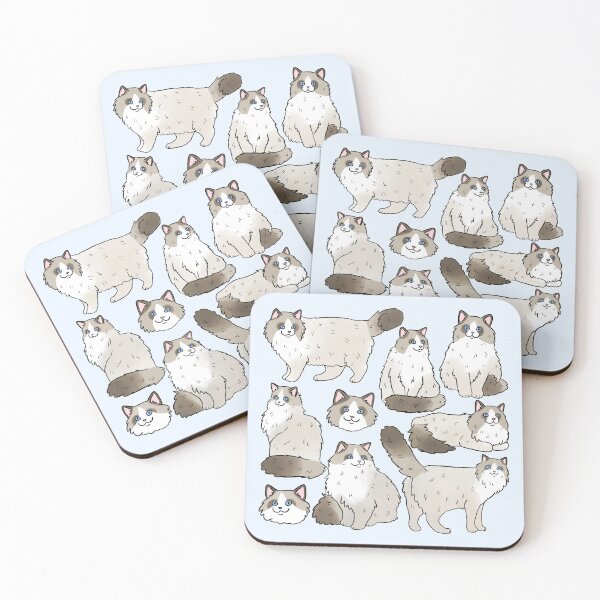 Item preview, Ragdoll cute cat pattern  designed and sold by Yarafantasyart.