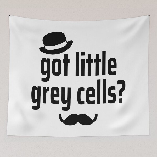 Item preview, Agatha Christie Hercule Poirot - Got Little Grey Cells? designed and sold by humnoo.