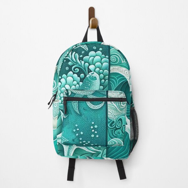 Item preview, Dots Wave Ocean Details, Blue and Green Shades SeaStar, Starfish, Under the sea, Underwater designed and sold by Shaka-Surf-Tees.