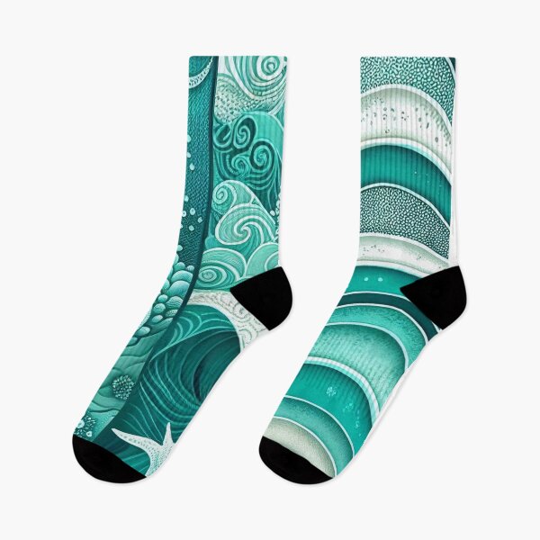 Item preview, Dots Wave Ocean Details, Blue and Green Shades SeaStar, Starfish, Under the sea, Underwater designed and sold by Shaka-Surf-Tees.