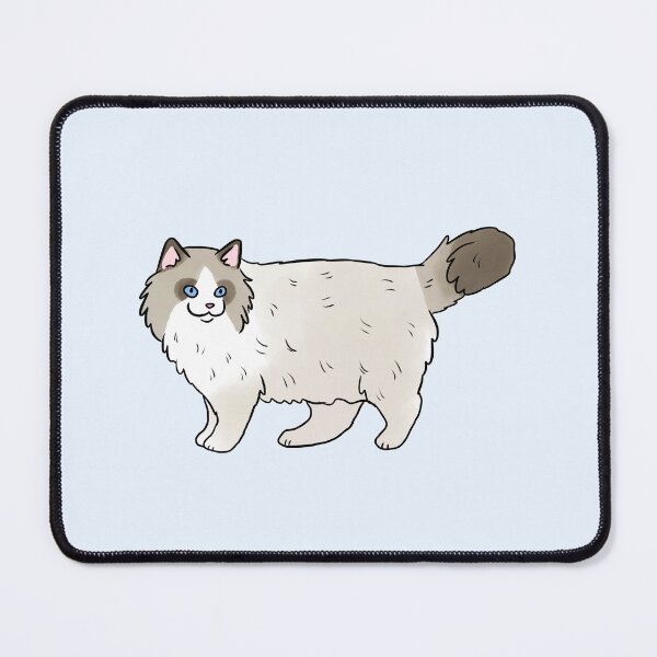 Item preview, Ragdoll cute cat illustration  designed and sold by Yarafantasyart.